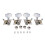 Ukulele Tuning Pegs Metal 4-Pack 4