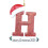 Christmas Letter Ornament H White Glitter Personalized 1