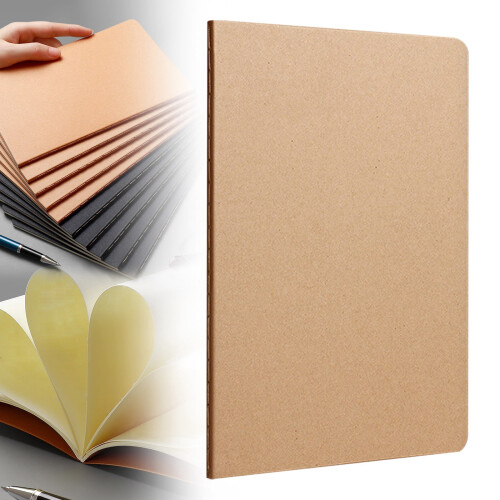 Kraft Journal A5 72 Pages Unlined Sketchbook Brown 1