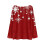 Women's Christmas Print Long-Sleeve Knit Pullover L Red 4