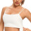 Damen Push-Up BH ohne Bügel, bequem, gepolstert, Weiß, S 3
