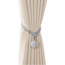Curtain Tiebacks Heavy Duty Rope 2 Pack Gray