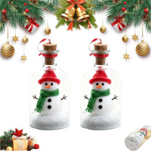 Christmas Snowman Voice Recording Ornament White 2.67 x