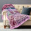 Pink Flannel Throw Blanket 30 x 40 inches 2