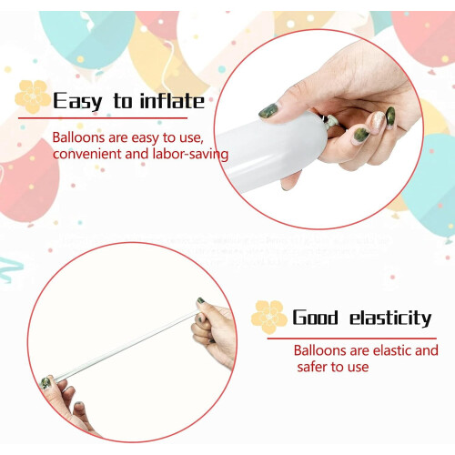 Clear Thickening Balloons for Arch Twisting Modeling 100 Pcs 2