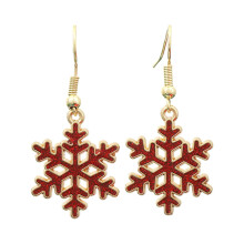 Christmas Earrings for Women Red Dangle 1 Pair