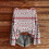 Women's Christmas Print O-Neck Sweater, Polyester, Pink 2