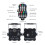 Disco Light USB Rechargeable RGB Strobe Projector 1pc 3