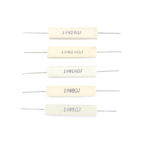 Cement Resistor 10W 5% 10PCS 0.1R to 10K Ohm 1