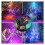 Disco Light USB Rechargeable RGB Strobe Projector 1pc 6