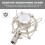 HEMOTON Shock Mount Microphone Stand Bracket White 7
