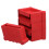 Rubber Ladder Feet Caps Red 4 Pcs 1