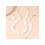 White Beads Necklace Set Hypoallergenic Adjustable 3 PCS 4
