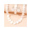 White Beads Necklace Set Hypoallergenic Adjustable 3 PCS 5