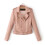 Women's Plus Size Zip-Up Jacket Long Sleeve Notched Lapel 3