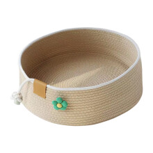 Cotton Rope Cat Bed Basket Medium Warm Washable Eco-Friendly
