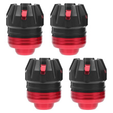 Motorcycle Frame Sliders Red PP Aluminum Alloy 4pcs