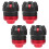 Motorcycle Frame Sliders Red PP Aluminum Alloy 4pcs 1