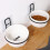 WHAMVOX Black Wall-Mounted Pet Feeder Rack for Cats and 7