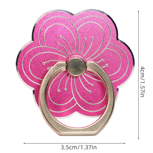 Metal Flower Phone Ring Holder with 360 Rotation 2