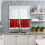 Christmas Red Kitchen Curtains and Valances Set 3-Piece 6