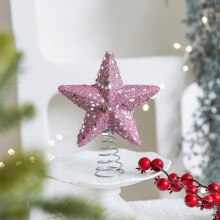 Purple Foam Christmas Tree Topper Star 1pc
