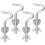 Zinc Hammock Hooks 3/8 inch Heavy Duty 4 Pack Silver 1