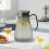 Yellow Plastic Water Pitcher with Hammered Steel Lid 1 Count 1