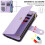 Purple RFID-Blocking Flip Wallet Case for Samsung Galaxy 7