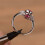 Women's Oval Cubic Zirconia Ring Red US Size 7 4