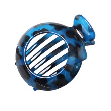 Women's Hair Clip Round Anti-Slip Teeth Blue