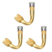 Car Tire Pump Curved Valve Stem Adapter 3 pcs