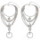 Crystal Layered Anklet with Toe Ring for Women 1