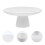 RENACLIPY White Ceramic Cake Plate Kitchen Dessert Stand 2