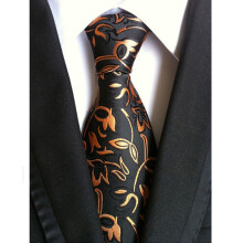 Men's Flower Jacquard Woven Necktie HZ195