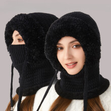 Knitted Beanie Hat for Women Windproof Snow Cap with
