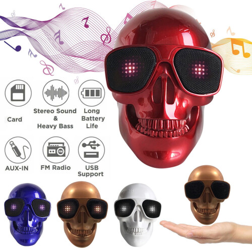Skull Bluetooth Speaker Portable Wireless 15W 2