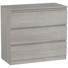 Chest of Three Drawers - Grey Wood Effect