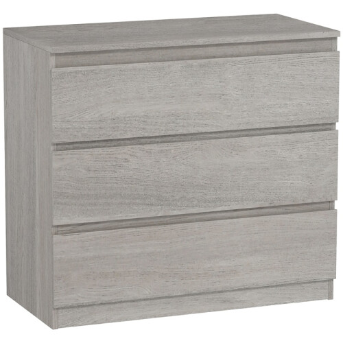 Chest of Three Drawers - Grey Wood Effect