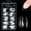 Fake Nail Tips Clear Acrylic Press-On 10 Sizes 5