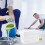 Topbathy plastic paint bucket with handle 0.5 gallon 7