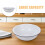 Retro Enamelware Dinner Bowl White Set of 1 3