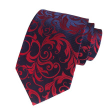 Men's Floral Wide Necktie for Wedding and Business