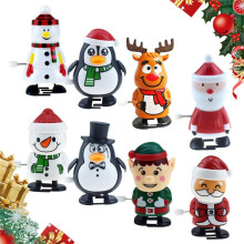 Christmas Wind Up Toys Set 8 Pieces
