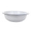 Retro Enamelware Dinner Bowl White Set of 1 6