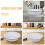 Retro Enamelware Dinner Bowl White Set of 1 8