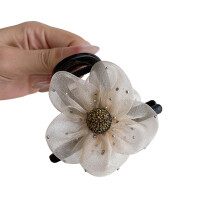 Xinwanna Floral Hair Clip for Women Scalp-Friendly Shark
