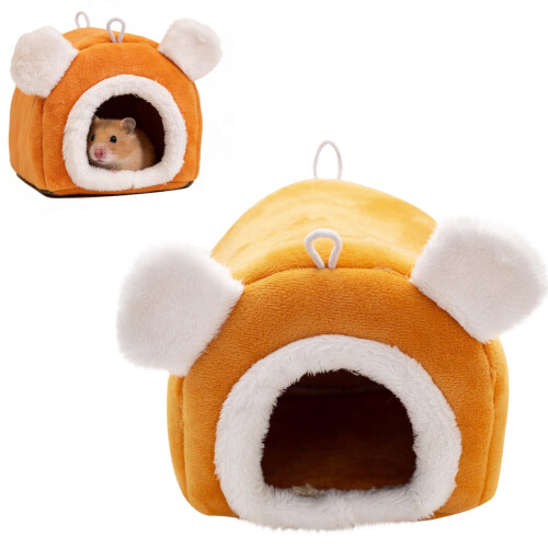 Plush Warm Bird Bed Hanging Nest Hammock for Parrot Cage 2