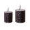 LED Artificial Bark Candle Set 2-Pack Battery Operated 1