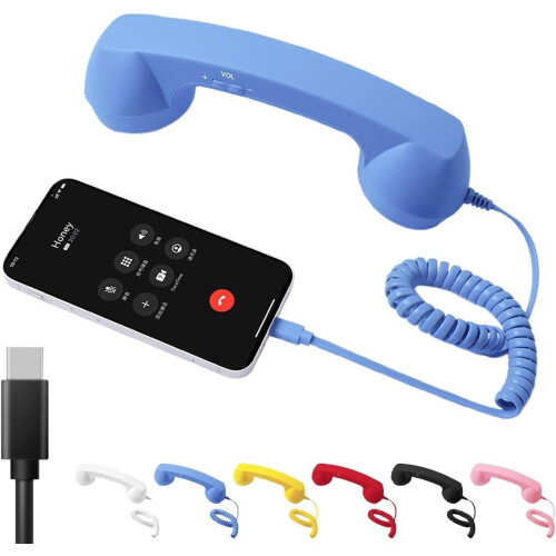 Retro Bluetooth Handset for Mobile Phones with Microphone